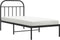 vidaXL - Bedframe - met - hoofdbord - metaal - zwart - 90x190 - cm
