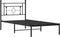 vidaXL - Bedframe - met - hoofdbord - metaal - zwart - 90x190 - cm