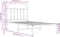 vidaXL - Bedframe - met - hoofdbord - metaal - zwart - 90x190 - cm