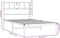 vidaXL - Bedframe - met - hoofdbord - metaal - zwart - 90x190 - cm