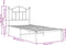 vidaXL - Bedframe - met - hoofdbord - metaal - zwart - 90x190 - cm