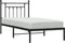 vidaXL - Bedframe - met - hoofdbord - metaal - zwart - 90x190 - cm