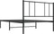 vidaXL - Bedframe - met - hoofdbord - metaal - zwart - 90x190 - cm