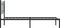 vidaXL - Bedframe - met - hoofdbord - metaal - zwart - 90x190 - cm