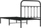vidaXL - Bedframe - met - hoofdbord - metaal - zwart - 90x190 - cm