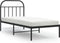 vidaXL - Bedframe - met - hoofdbord - metaal - zwart - 90x190 - cm
