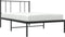 vidaXL - Bedframe - met - hoofdbord - metaal - zwart - 90x190 - cm