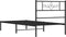 vidaXL - Bedframe - met - hoofdbord - metaal - zwart - 90x190 - cm