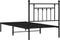 vidaXL - Bedframe - met - hoofdbord - metaal - zwart - 90x190 - cm