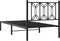 vidaXL - Bedframe - met - hoofdbord - metaal - zwart - 90x190 - cm