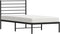 vidaXL - Bedframe - met - hoofdbord - metaal - zwart - 90x190 - cm