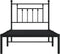 vidaXL - Bedframe - met - hoofdbord - metaal - zwart - 90x190 - cm