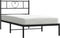 vidaXL - Bedframe - met - hoofdbord - metaal - zwart - 90x190 - cm