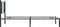 vidaXL - Bedframe - met - hoofdbord - metaal - zwart - 90x190 - cm
