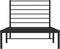 vidaXL - Bedframe - met - hoofdbord - metaal - zwart - 90x190 - cm