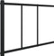 vidaXL - Bedframe - met - hoofdbord - metaal - zwart - 90x190 - cm