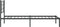vidaXL - Bedframe - met - hoofdbord - metaal - zwart - 90x190 - cm