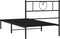 vidaXL - Bedframe - met - hoofdbord - metaal - zwart - 90x190 - cm