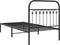 vidaXL - Bedframe - met - hoofdbord - metaal - zwart - 90x190 - cm