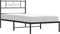 vidaXL - Bedframe - met - hoofdbord - metaal - zwart - 90x190 - cm