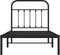 vidaXL - Bedframe - met - hoofdbord - metaal - zwart - 90x190 - cm