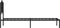 vidaXL - Bedframe - met - hoofdbord - metaal - zwart - 90x190 - cm