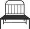 vidaXL - Bedframe - met - hoofdbord - metaal - zwart - 90x190 - cm