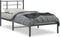 vidaXL - Bedframe - met - hoofdbord - metaal - zwart - 90x190 - cm