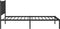 vidaXL - Bedframe - met - hoofdbord - metaal - zwart - 90x190 - cm
