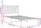 vidaXL - Bedframe - met - hoofdbord - metaal - zwart - 90x190 - cm