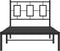 vidaXL - Bedframe - met - hoofdbord - metaal - zwart - 90x190 - cm