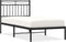 vidaXL - Bedframe - met - hoofdbord - metaal - zwart - 90x200 - cm