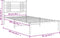 vidaXL - Bedframe - met - hoofdbord - metaal - zwart - 90x200 - cm