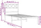 vidaXL - Bedframe - met - hoofdbord - metaal - zwart - 90x200 - cm