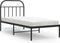vidaXL - Bedframe - met - hoofdbord - metaal - zwart - 90x200 - cm