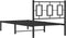 vidaXL - Bedframe - met - hoofdbord - metaal - zwart - 90x200 - cm