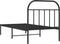 vidaXL - Bedframe - met - hoofdbord - metaal - zwart - 90x200 - cm