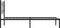 vidaXL - Bedframe - met - hoofdbord - metaal - zwart - 90x200 - cm