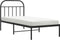 vidaXL - Bedframe - met - hoofdbord - metaal - zwart - 90x200 - cm