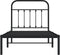 vidaXL - Bedframe - met - hoofdbord - metaal - zwart - 90x200 - cm