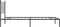 vidaXL - Bedframe - met - hoofdbord - metaal - zwart - 90x200 - cm