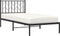 vidaXL - Bedframe - met - hoofdbord - metaal - zwart - 90x200 - cm