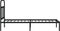 vidaXL - Bedframe - met - hoofdbord - metaal - zwart - 90x200 - cm