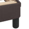 vidaXL - Bedframe - met - hoofdbord - stof - donkerbruin - 90x190 - cm