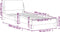 vidaXL - Bedframe - met - hoofdbord - stof - donkerbruin - 90x190 - cm