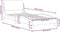 vidaXL - Bedframe - met - hoofdbord - stof - donkerbruin - 90x190 - cm