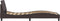 vidaXL - Bedframe - met - hoofdbord - stof - donkerbruin - 90x190 - cm