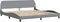 vidaXL - Bedframe - met - hoofdbord - stof - lichtgrijs - 200x200 - cm