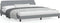 vidaXL - Bedframe - met - hoofdbord - stof - lichtgrijs - 200x200 - cm