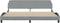 vidaXL - Bedframe - met - hoofdbord - stof - lichtgrijs - 200x200 - cm